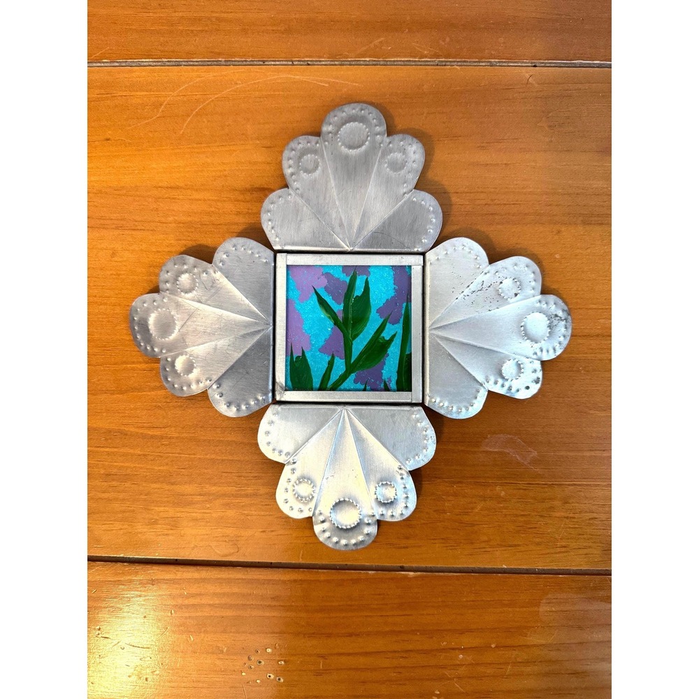 Stamped Metal Art Southwest Style Wall Decor-Signed by Artist